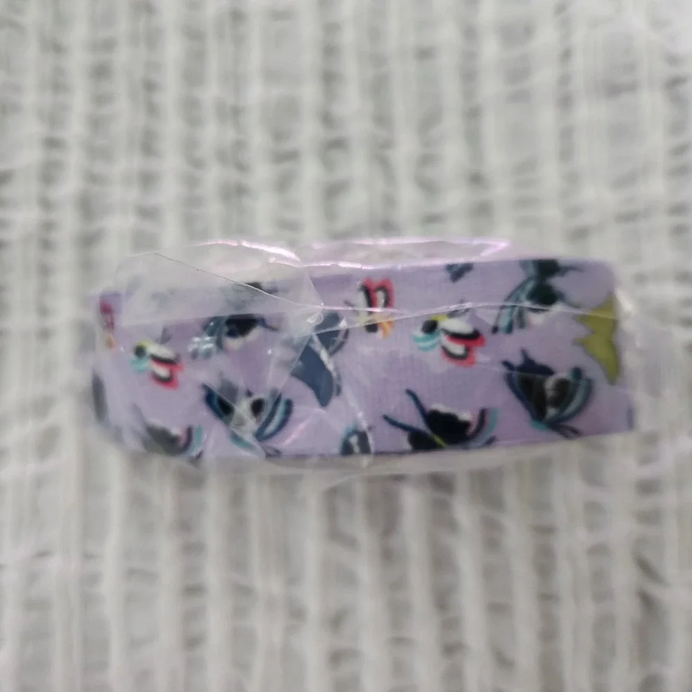 Vera Bradley Wide Lanyard w Speed Clip Lavender Butterflies Purple 28107-V59 NEW